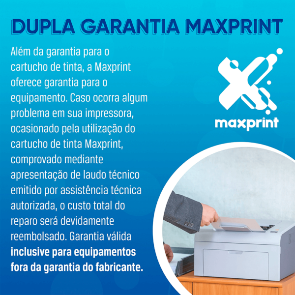Refil de tinta Maxprint 504C Ciano