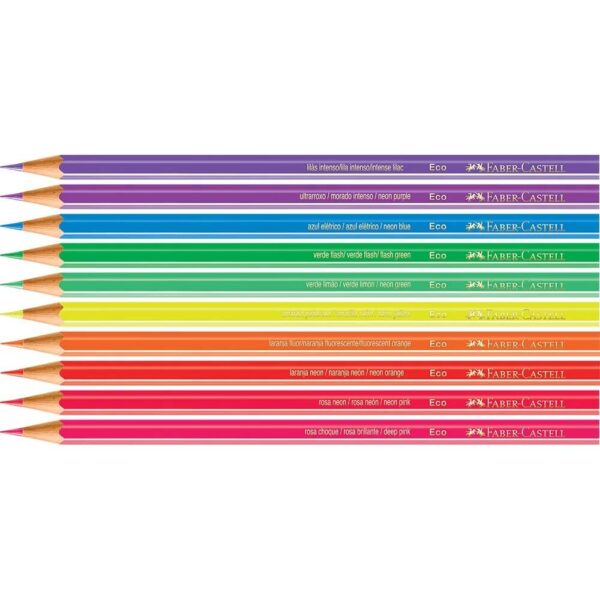 Lápis de Cor EcoLápis Neon 10 Cores