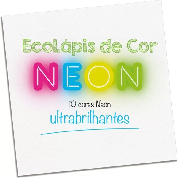 Lápis de Cor EcoLápis Neon 10 Cores