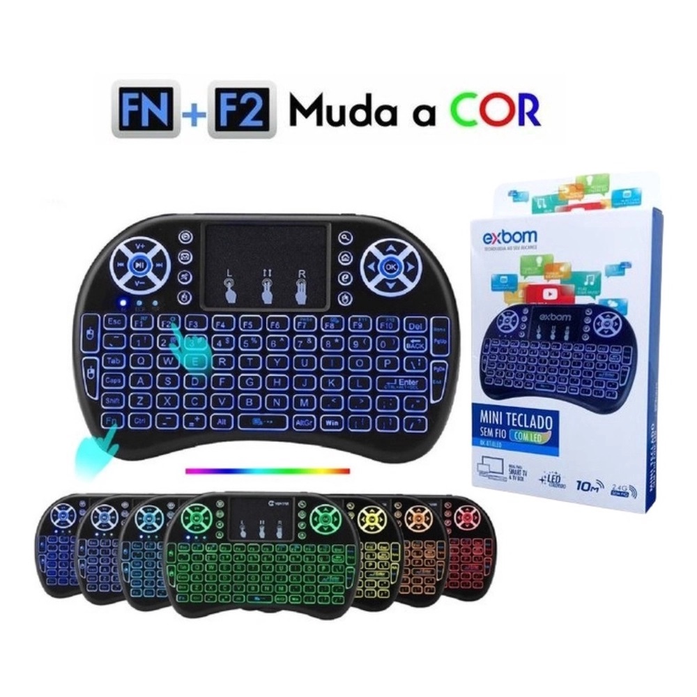 Comprar Mini Teclado Controle Sem Fio Para SmartTv Tv box Pc