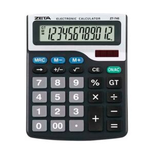 Calculadora de Mesa ZT745 12 Dígitos Zeta