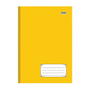 Caderno Brochura 1/4 Kbom Amarelo 96 folhas