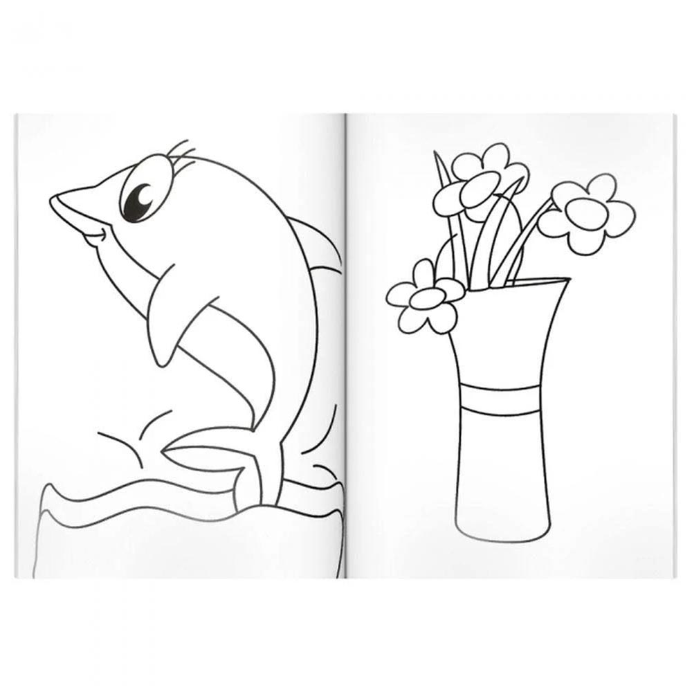 Livro Infantil Com 365 Desenhos Para Colorir Capa C/ Glitter