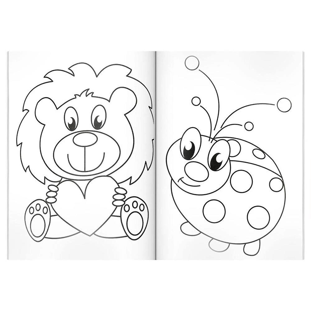 Livro Infantil Com 365 Desenhos Para Colorir Capa C/ Glitter