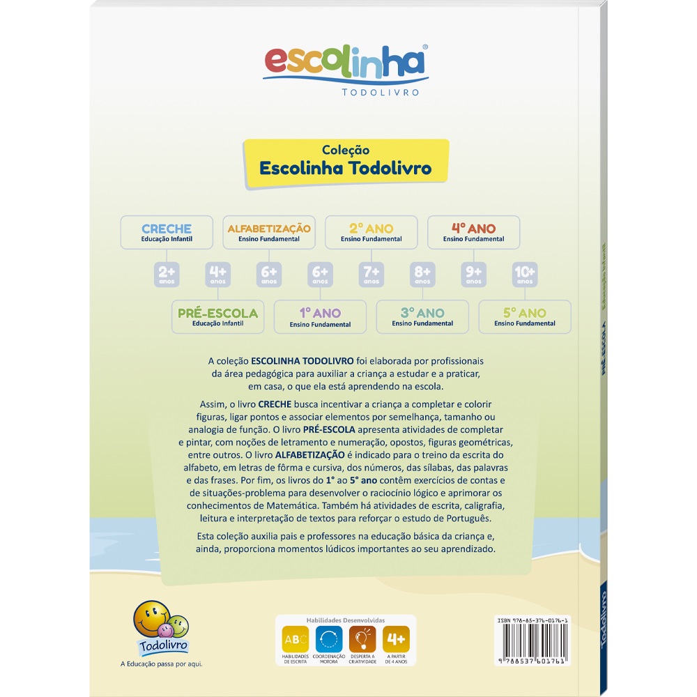 Livro Infantil Escolinha Jogos Educativos Todo Livro - minipreco