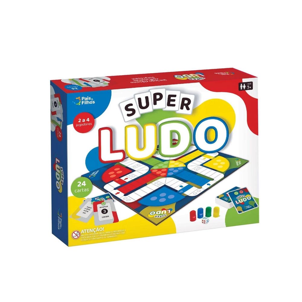 Jogo de Tabuleiro Super Ludo Coluna - Diversos - Padihey