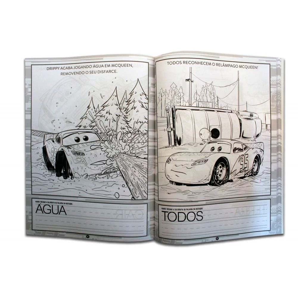 Kit 10 desenhos para colorir em Folha A4 - Tema Carros