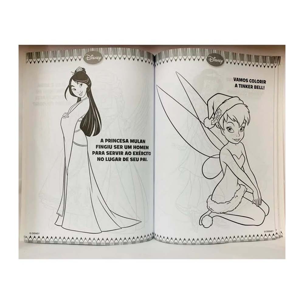 Livro 365 Desenhos Para Colorir Disney Meninas. .Descrição