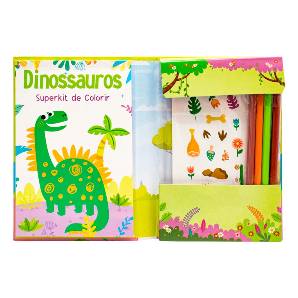 Dinossauros - Colorindo com Lápis de Cor