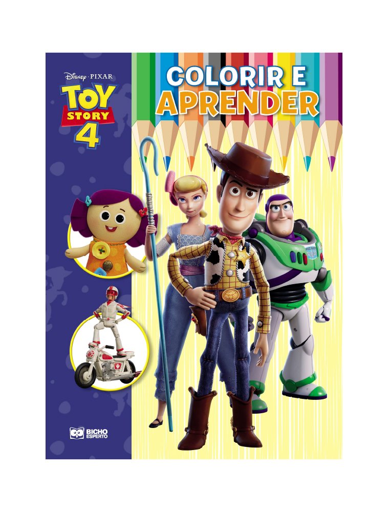 Kit Livro para Colorir 365 Desenhos Toy Story Disney com Lápis 12