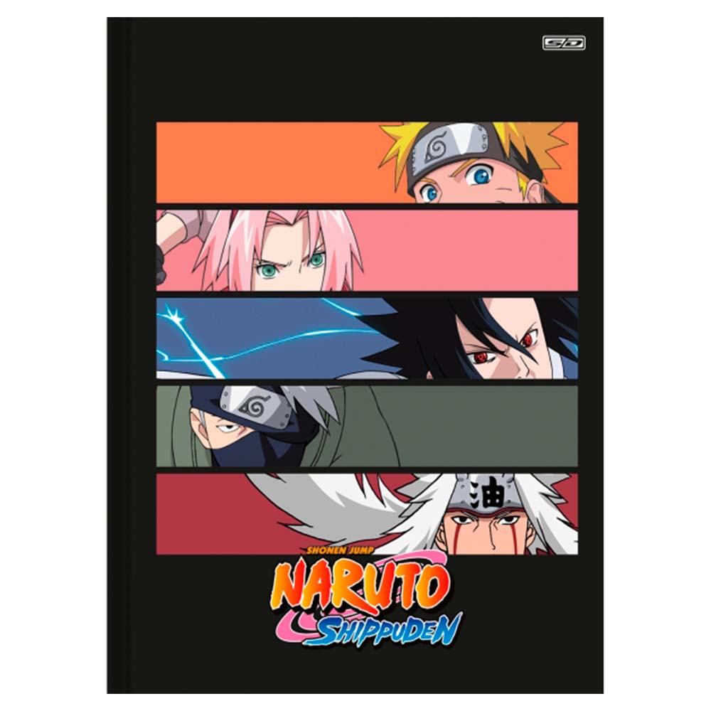 Kit 2 Cadernos Naruto Shippuden + Caderno Desenho Naruto - SD