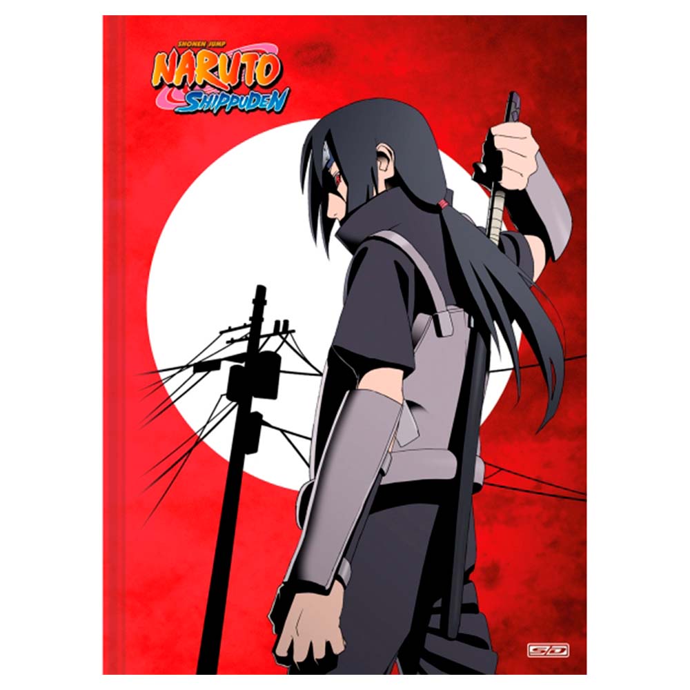 caderno desenho Naruto capa dura