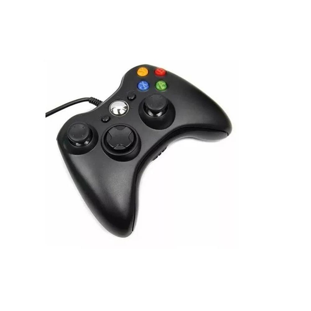 Kit 2 Controle Sem Fio Xbox360 Slim X360 Preto