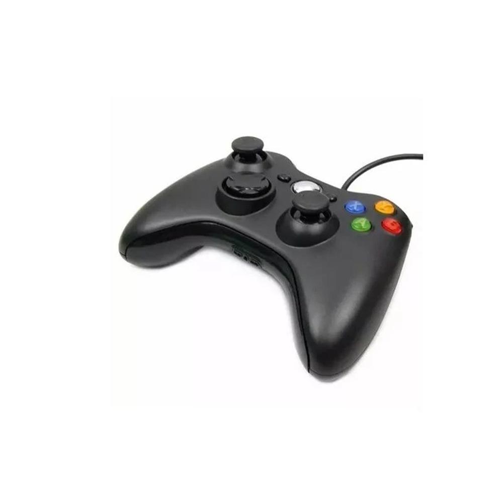 Wired Game Controller com 360 ° 3D Joystick, Gamepad com Função