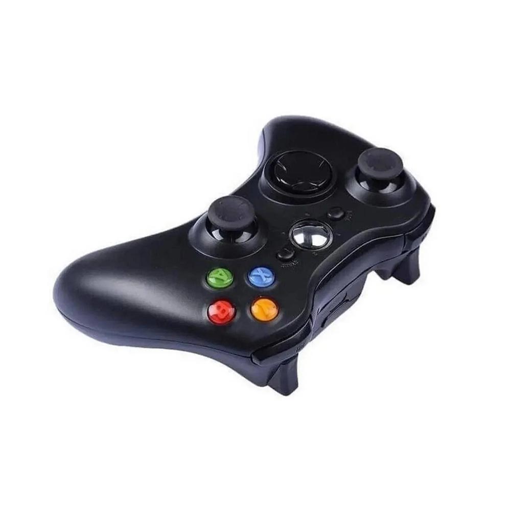 Kit 2 Controle Sem Fio Xbox360 Slim X360 Preto